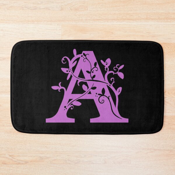 Item preview, Purple Capital Letter A With Vines V3 designed and sold by Victoria Lehnard.