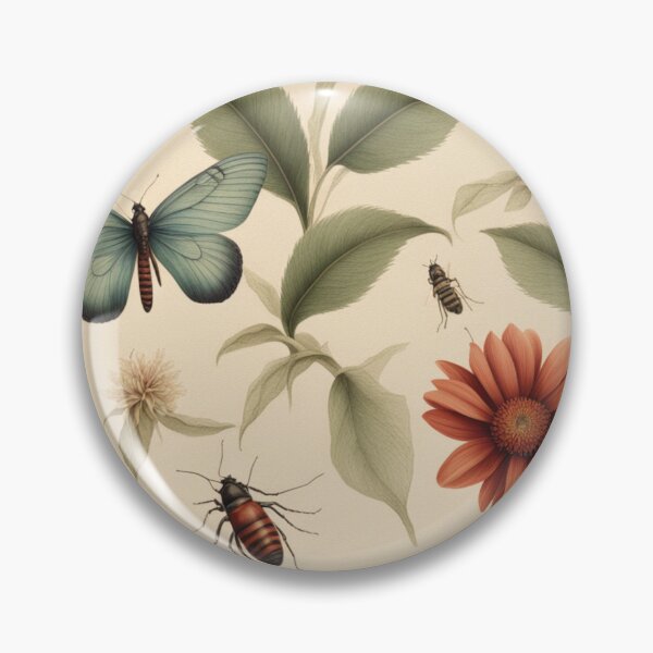 Item preview, Vintage Botanical Nature Pattern designed and sold by BirdsnStuff.