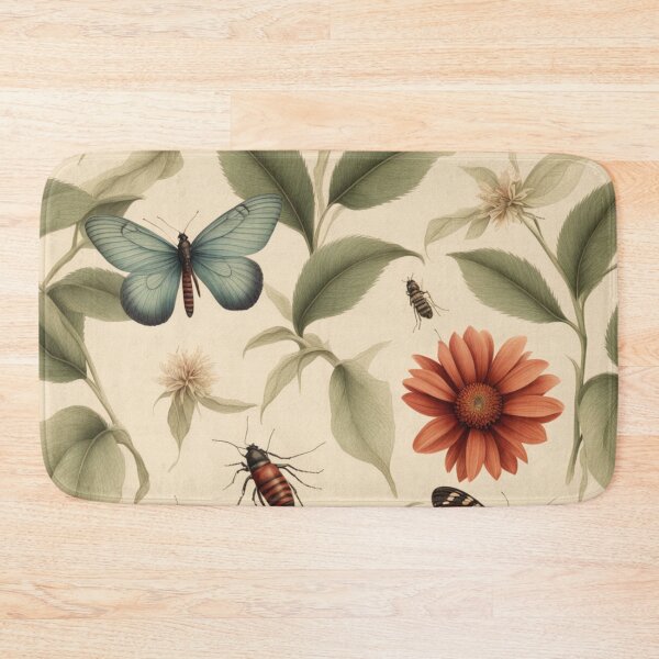 Item preview, Vintage Botanical Nature Pattern designed and sold by BirdsnStuff.