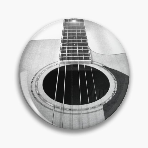 Item preview, acoustic guitar music musician black white photograph gift designed and sold by cheekylorns.