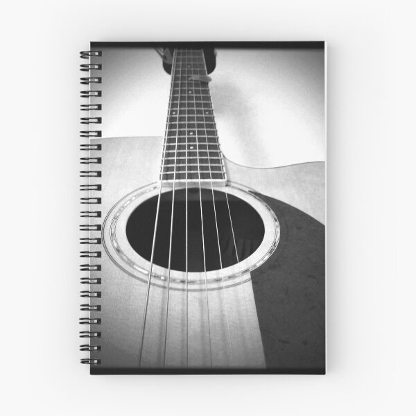 Item preview, acoustic guitar music musician black white photograph gift designed and sold by cheekylorns.
