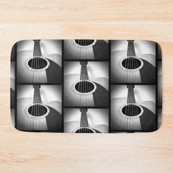 Item preview, acoustic guitar music musician black white photograph gift designed and sold by cheekylorns.