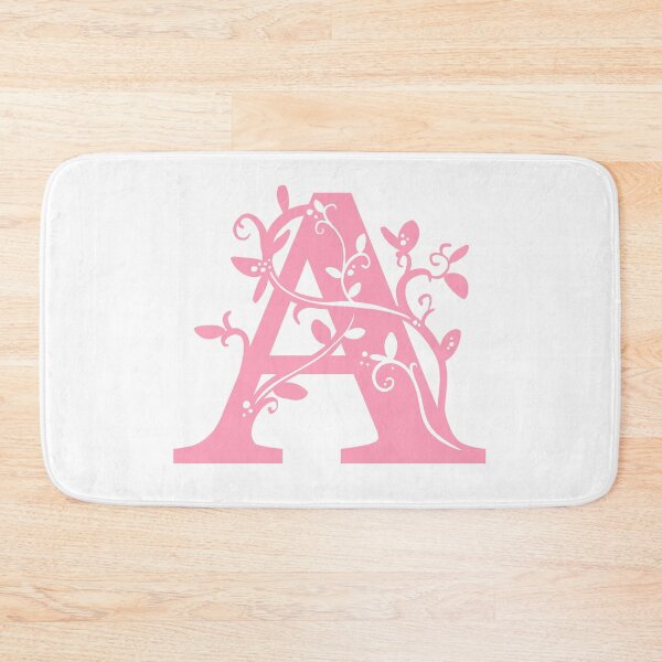 Item preview, Pink Capital Letter A With Vines designed and sold by Victoria Lehnard.