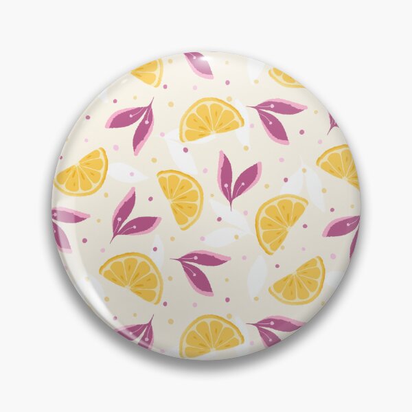 Item preview,  Cheerful Yellow Lemon And Leaf Design On Beige Brown  designed and sold by JaselviiStudio.