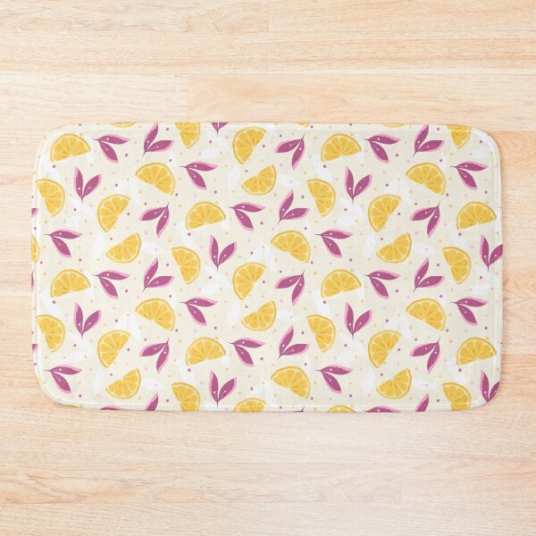 Item preview,  Cheerful Yellow Lemon And Leaf Design On Beige Brown  designed and sold by JaselviiStudio.