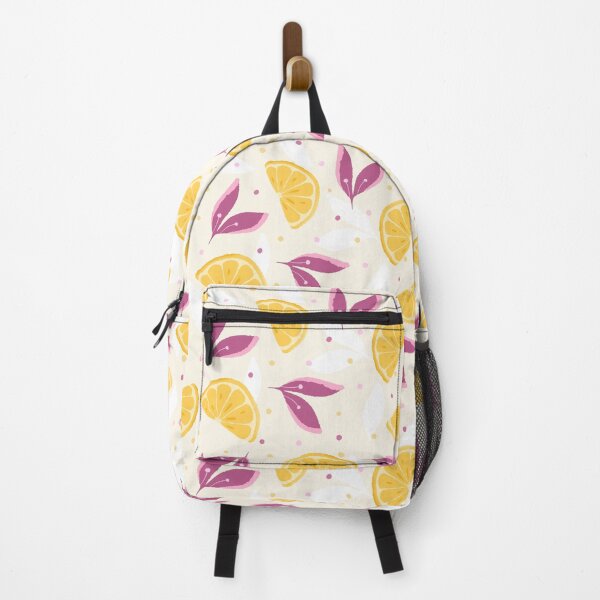 Item preview,  Cheerful Yellow Lemon And Leaf Design On Beige Brown  designed and sold by JaselviiStudio.