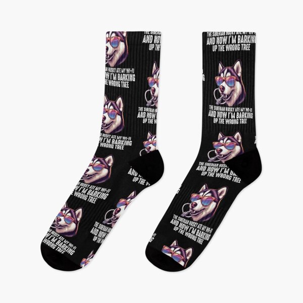 Item preview, The Siberian Husky Dog Ate My Wi-Fi And Now I’m Barking Up the Wrong Tree designed and sold by raedattia.