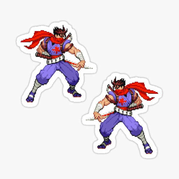 Vista previa del artículo con la obra «Postura de Hiryu de Strider MvC2», diseñado y vendido por ropified.