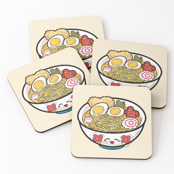 Item preview, Ramen Noodle Soup with Miso Japanese Lunch Cute Kawaii Anime Food Characters Japan designed and sold by scooterbaby.