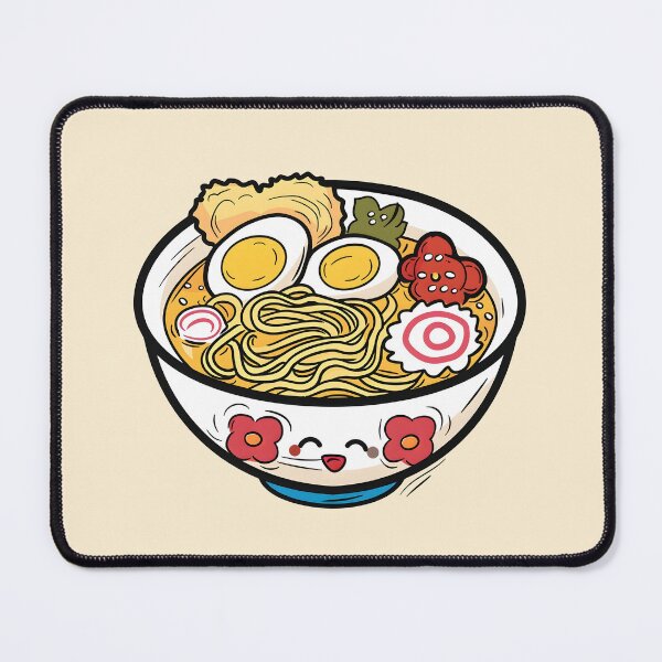 Item preview, Ramen Noodle Soup with Miso Japanese Lunch Cute Kawaii Anime Food Characters Japan designed and sold by scooterbaby.