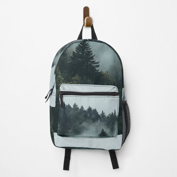 Item preview, Dark Foggy Forest Landscape, Forest Poster designed and sold by NicolasGlowArt.