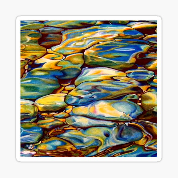Melting stones Sticker