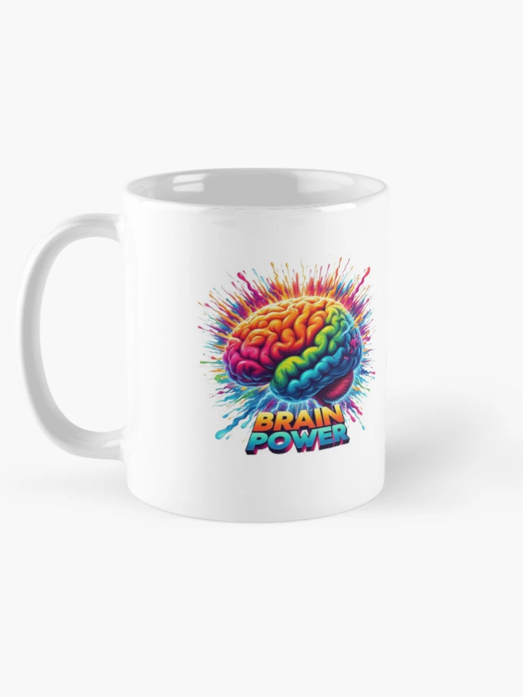 Thumbnail 5 of 6, Coffee Mug, Brain Power designed and sold by Monem-RASH.