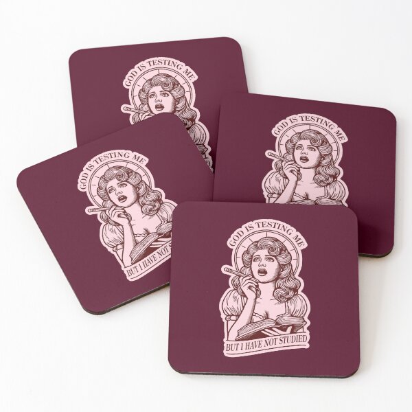 Item preview, GOD IS TESTING ME BUT I HAVEN'T STUDIED - Pink designed and sold by Glory After Tears.