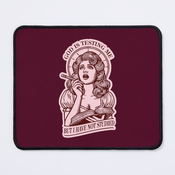 Item preview, GOD IS TESTING ME BUT I HAVEN'T STUDIED - Pink designed and sold by Glory After Tears.