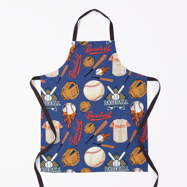 Item preview, Baseball pattern of bats, gloves, balls and top in retro style designed and sold by BritishDelights.