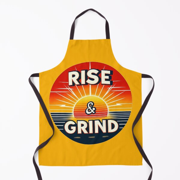 Item preview, Motivational Sunrise Design - Funny 'Rise & Grind' for Morning Enthusiasts designed and sold by 7Four1.
