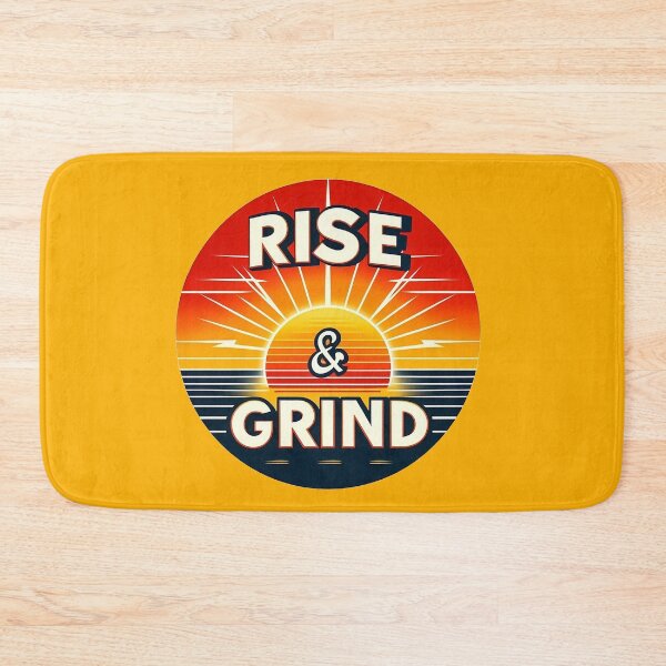 Item preview, Motivational Sunrise Design - Funny 'Rise & Grind' for Morning Enthusiasts designed and sold by 7Four1.