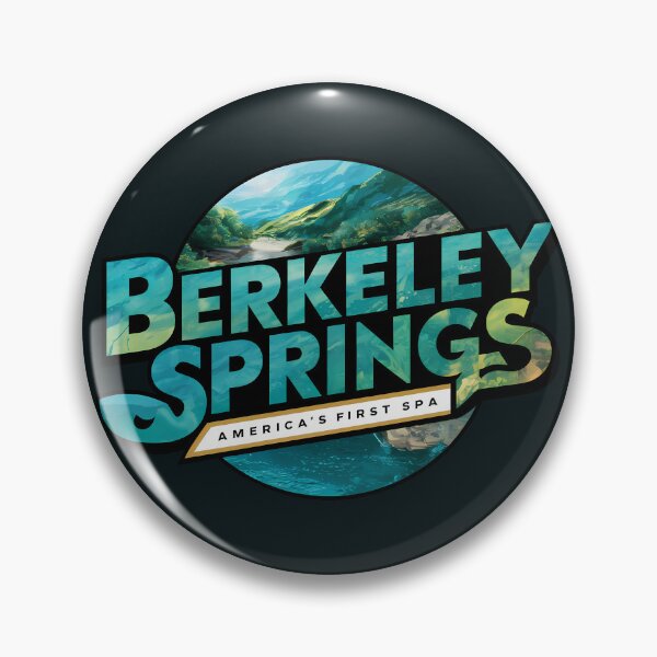 Item preview, Berkeley Springs West Virginia Illustration Travel Art Logo designed and sold by KrisSidDesigns.