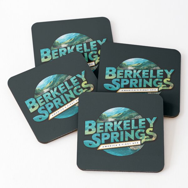 Item preview, Berkeley Springs West Virginia Illustration Travel Art Logo designed and sold by KrisSidDesigns.
