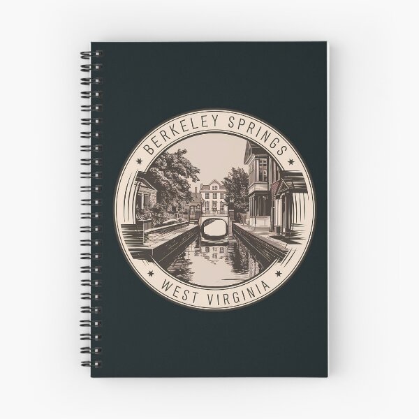 Item preview, Berkeley Springs West Virginia Illustration Travel Art Badge designed and sold by KrisSidDesigns.