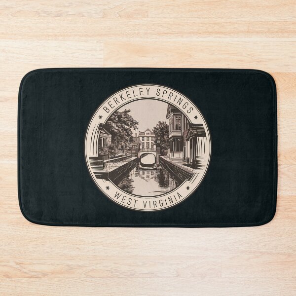 Item preview, Berkeley Springs West Virginia Illustration Travel Art Badge designed and sold by KrisSidDesigns.