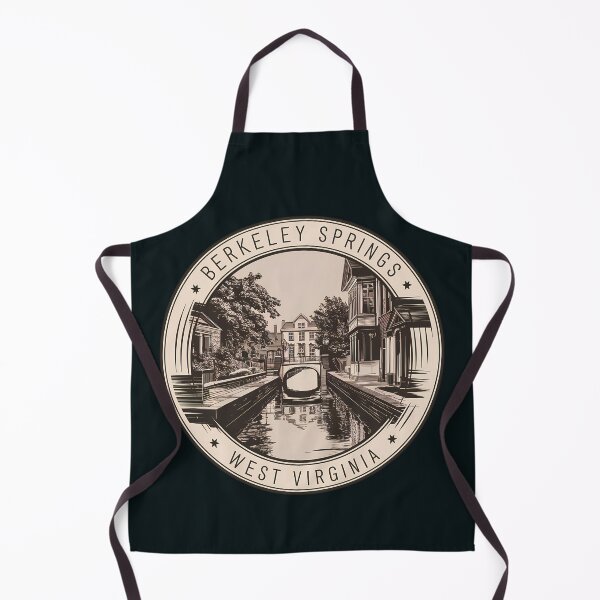 Item preview, Berkeley Springs West Virginia Illustration Travel Art Badge designed and sold by KrisSidDesigns.