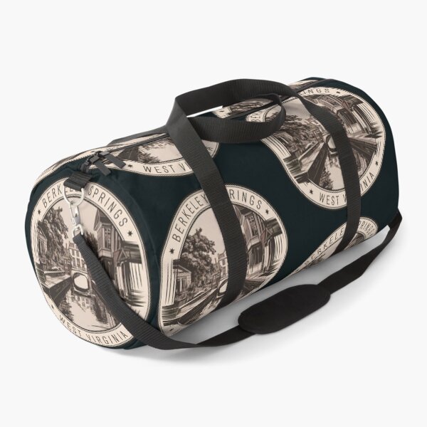 Item preview, Berkeley Springs West Virginia Illustration Travel Art Badge designed and sold by KrisSidDesigns.