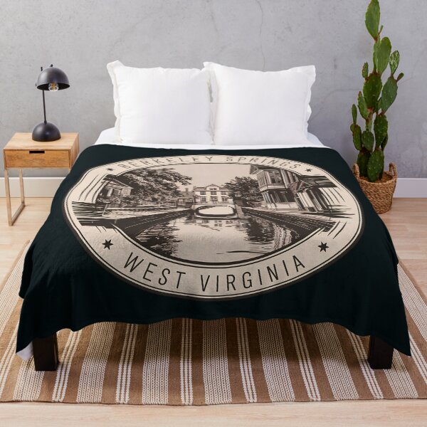 Item preview, Berkeley Springs West Virginia Illustration Travel Art Badge designed and sold by KrisSidDesigns.