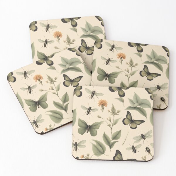 Item preview, Vintage Botanical Nature Pattern designed and sold by BirdsnStuff.