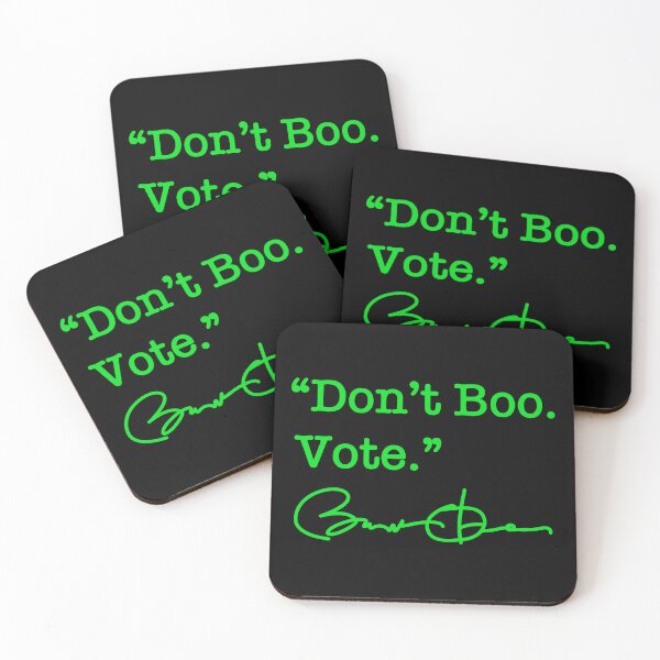 Item preview, Don't Boo Vote - Barack Obama (brat green signature) designed and sold by Thelittlelord.