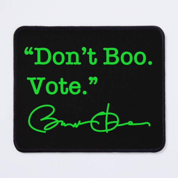 Item preview, Don't Boo Vote - Barack Obama (brat green signature) designed and sold by Thelittlelord.