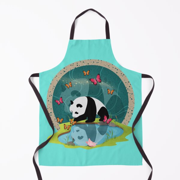 Item preview, Panda reflections in a pond designed and sold by BritishDelights.