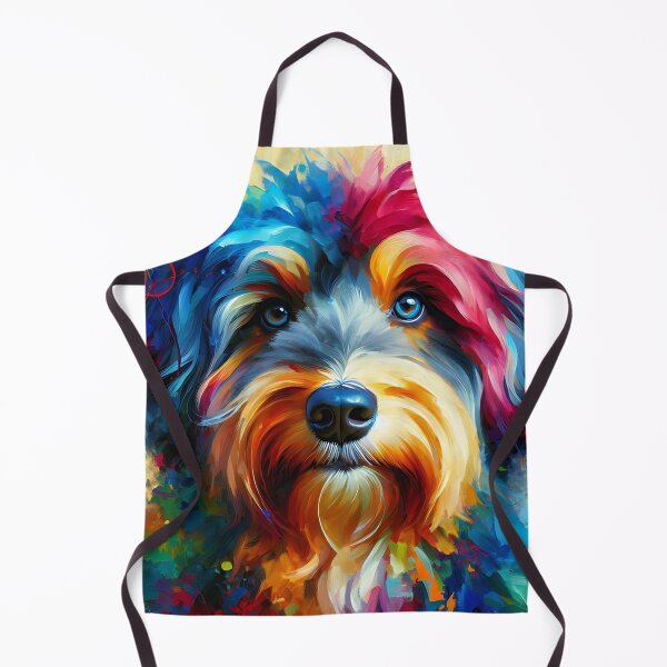 Item preview, Aussiedoodle Dog Acrylic Print Pet Portrait Pet Lovers designed and sold by Puppy Puzzles Plus.