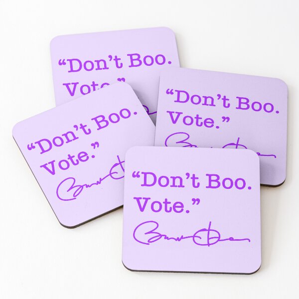 Artikelvorschau, Don't Boo Vote - Barack Obama (purple signature) entworfen und verkauft von Thelittlelord.