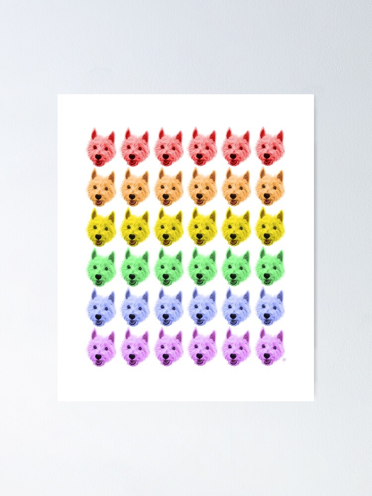 Westie Pride LGBTQ Gay Rainbow Flag Dog Lovers | Poster
