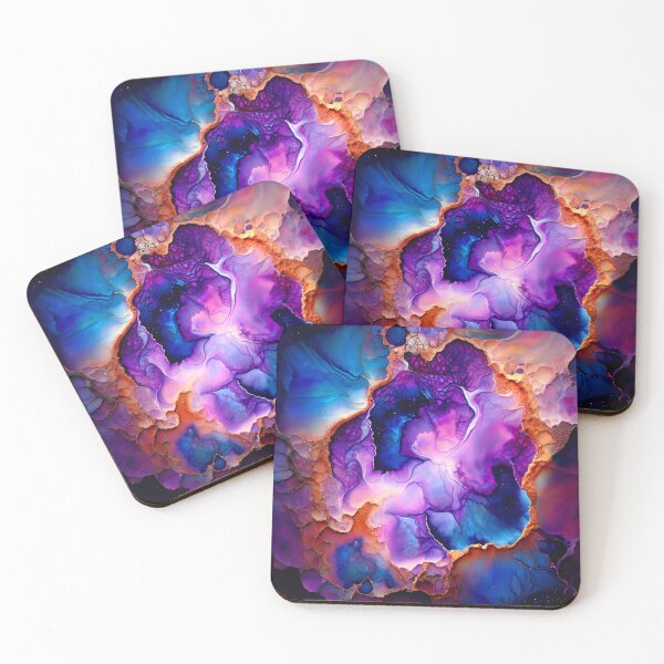 Item preview, Vibrant Purple and Blue Geode Pattern designed and sold by BirdsnStuff.