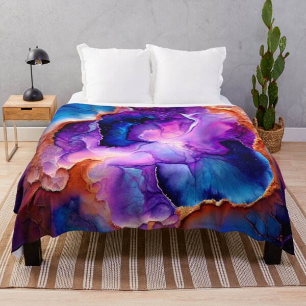Item preview, Vibrant Purple and Blue Geode Pattern designed and sold by BirdsnStuff.