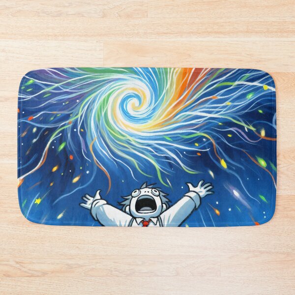 Item preview, Crazy Man with Colorful Swirl in the Sky designed and sold by Slick-Waffles.
