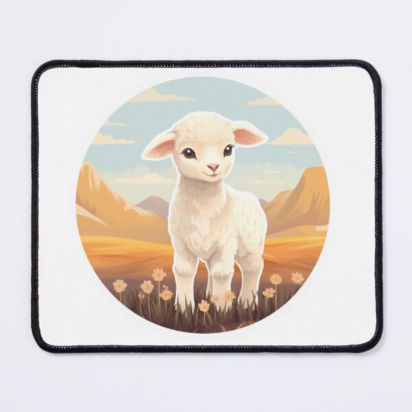 Item preview, Cute lamb // little lamb // flowers // majestic // lamb poster // baby lamb designed and sold by SMARTKIT DESIGNAGENCY.