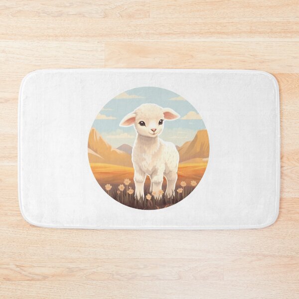 Item preview, Cute lamb // little lamb // flowers // majestic // lamb poster // baby lamb designed and sold by SMARTKIT  DESIGNAGENCY.