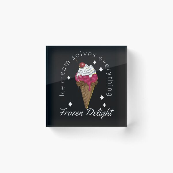 Item preview, Funny Ice Cream Ice Cream Solves Everything Frozen Delight designed and sold by fantasticdesign.