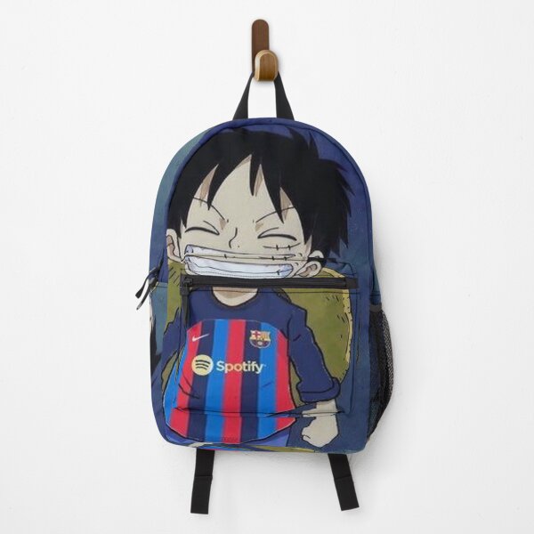 Item preview, Monkey D. Luffy Wearing FC Barcelona Jersey - Manga and Football Design designed and sold by NexusMall.