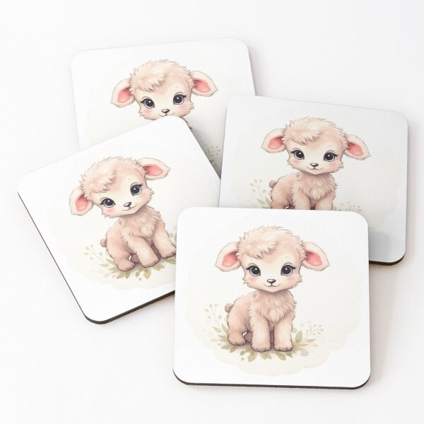 Item preview, Cute lamb // little lamb // flowers // majestic // lamb poster // baby lamb designed and sold by SMARTKIT  DESIGNAGENCY.