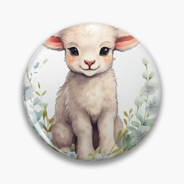 Item preview, Cute lamb // little lamb // flowers // majestic // lamb poster // baby lamb designed and sold by SMARTKIT  DESIGNAGENCY.