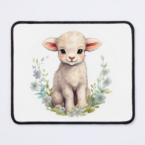 Artikelvorschau, Süßes Lamm // kleines Lamm // Blumen // majestätisch // Lamm Poster // Baby Lamm entworfen und verkauft von SMARTKIT DESIGNAGENCY.
