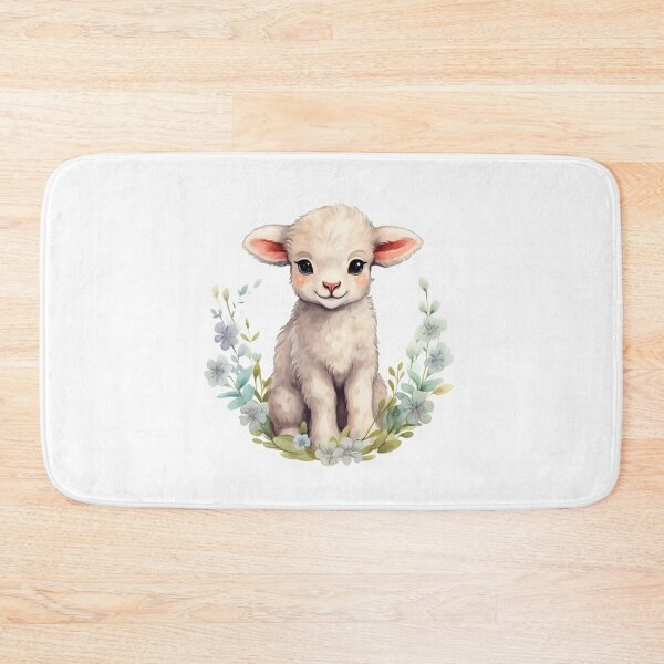 Item preview, Cute lamb // little lamb // flowers // majestic // lamb poster // baby lamb designed and sold by SMARTKIT  DESIGNAGENCY.