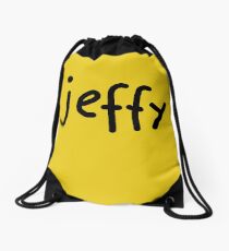 Jeffy Shirt Kids Yellow Boy Girl Tee - T-Shirt Drawstring Bag