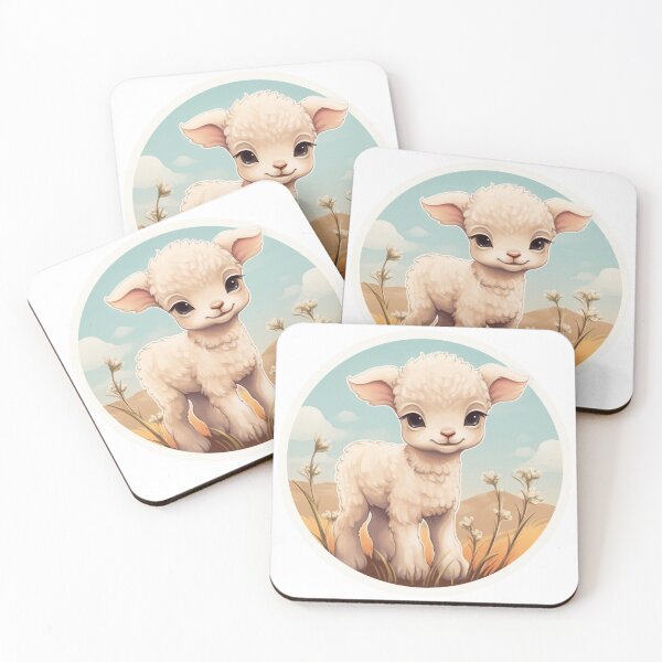 Item preview, Cute lamb // little lamb // flowers // majestic // lamb poster // baby lamb designed and sold by SMARTKIT  DESIGNAGENCY.