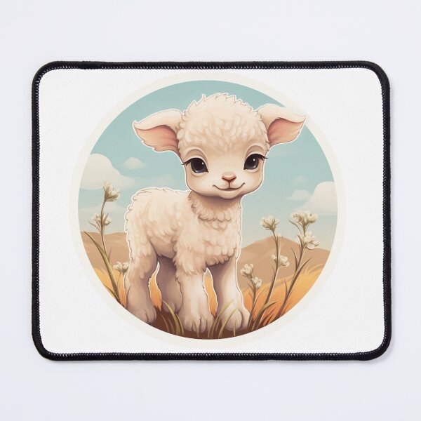 Item preview, Cute lamb // little lamb // flowers // majestic // lamb poster // baby lamb designed and sold by SMARTKIT DESIGNAGENCY.